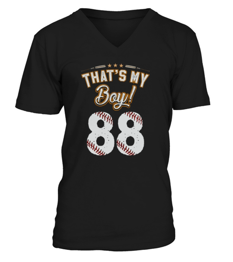 Thats my baseball boy 88 0817 V-Neck T-shirt