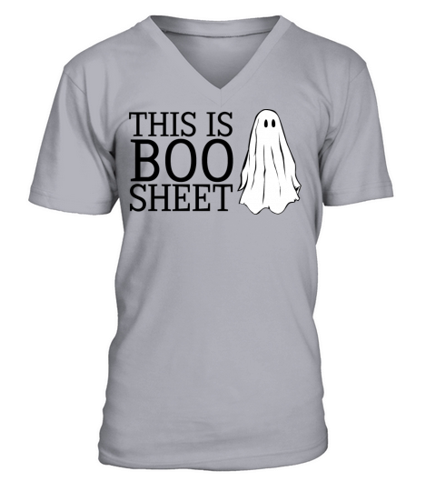 This is Boo Sheet Ghost Spooky Party Halloween V-Neck T-shirt