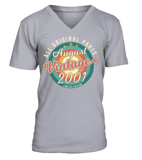 Vintage August 2001 V-Neck T-shirt