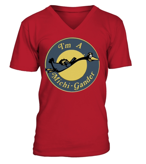 Vintage Im a Michigan Michigander Throwback Tanks V-Neck T-shirt