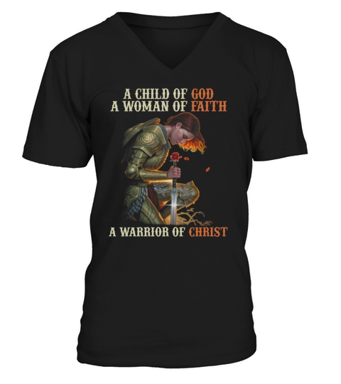 Warrior Of Christ V-Neck T-shirt