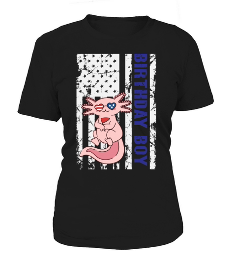 Axolotl America 4th of July Independence Day Women's T-Shirt