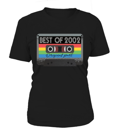 Best Of 2002 Vintage Cassette Retro Birthday Women's T-Shirt
