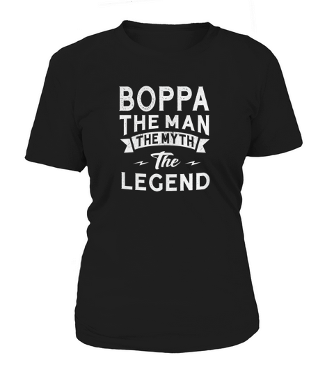 boppa the man the myth the legend t shirts for mens pbp Black Women's T-Shirt