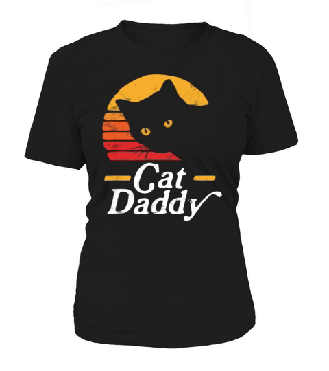 Cat Daddy Retro Vintage Sunset Cat shirt Women's T-Shirt