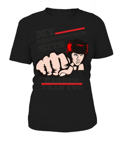 Grandmother gift meme boxing funny humor fist Women's T-Shirt