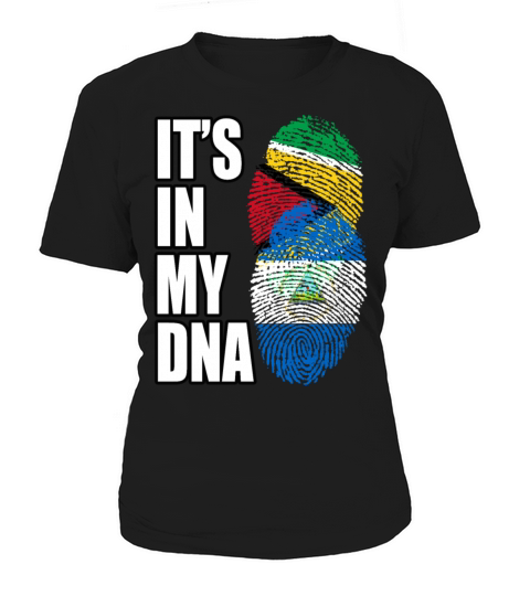 Guyanese And Nicaraguan Mix Heritage DNA Flag Women's T-Shirt