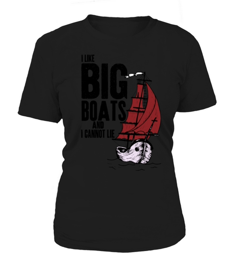 I Like Big Boats and I Cannot Lie Vintage Retro Sh Women's T-Shirt