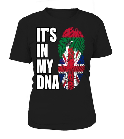 Maldivian And British Mix Heritage DNA Flag Women's T-Shirt