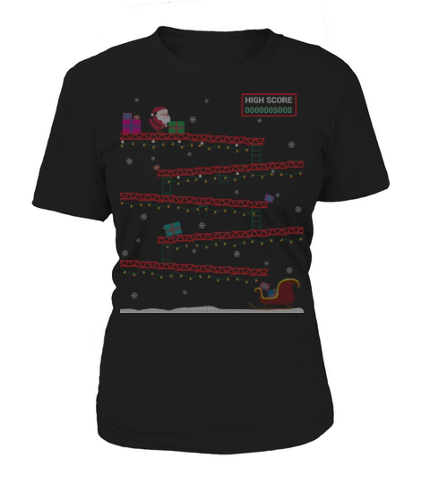 Retro Gaming Gifts Ugly Christmas Sweater Women's T-Shirt