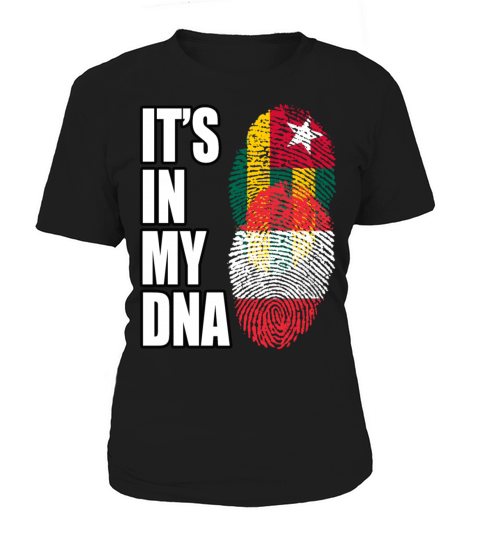 Togolese And Austrian Mix Heritage DNA Flag Women's T-Shirt