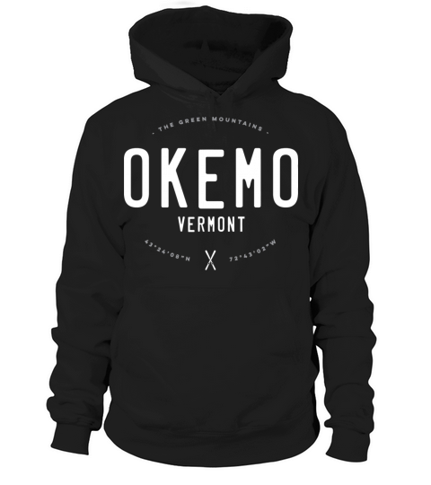 Okemo Mountain Vermont Graphic Distressed Vintage Hoodie Unisex