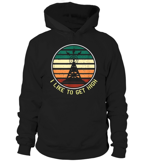 Retro Vintage Tower Climbing Hoodie Unisex