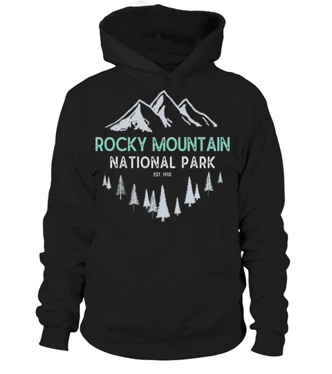 Rocky Mountain Vintage National Park Colorado Souv Hoodie Unisex