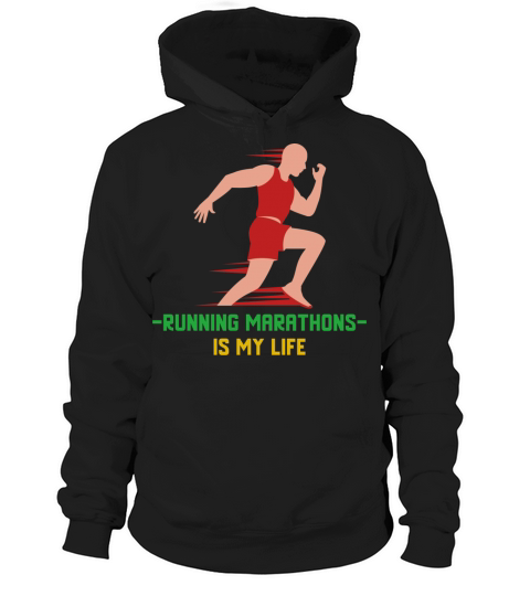 Running marathons is my life Hoodie Unisex