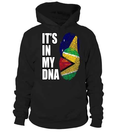 Tokelauan And Guyanese Mix Heritage DNA Flag Hoodie Unisex