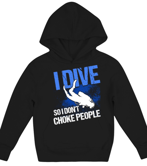 Scuba Diving Gift Underwater Lover Scuba Diver Kids Hoodie
