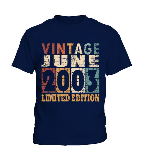 2003 vintage born in June gift Kids T-Shirt