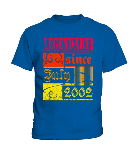 20th Birthday Legendary since July 2002 Vintage Kids T-Shirt