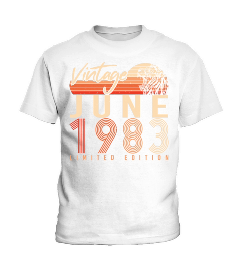 Born 1983 In June Kids T-Shirt