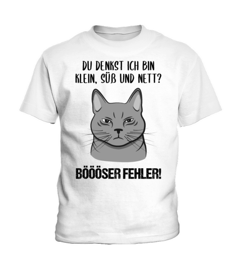Cat Small Sweet Nice Bad Mistake Quote Gift Kids T-Shirt