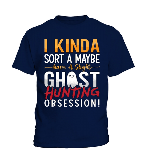 Ghost Hunter I Kinda Sort A Maybe Ghost Hunting Kids T-Shirt