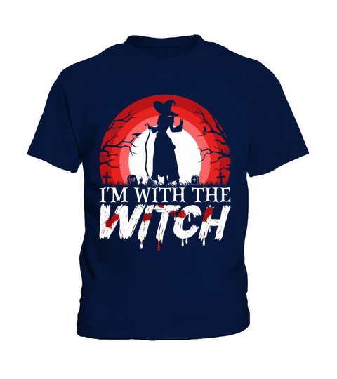 Im With The Witch   Happy Halloween 2022 Kids T-Shirt