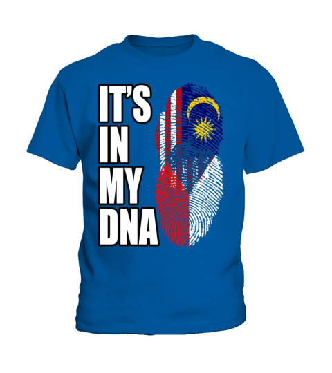 Malaysian And Czech Mix Heritage DNA Flag Kids T-Shirt
