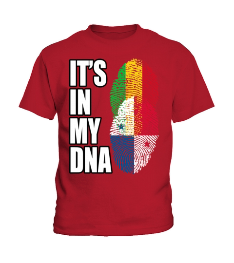 Malian And Panamanian Mix Heritage DNA Flag Kids T-Shirt