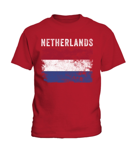 Netherlands Flag Distressed - Dutch Flag Kids T-Shirt