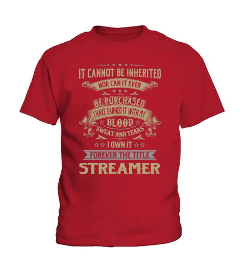 Streamer Forever Job Title Shirts Kids T-Shirt
