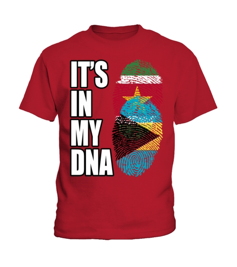 Surinamese And Bahamian Vintage Heritage DNA Flag Kids T-Shirt