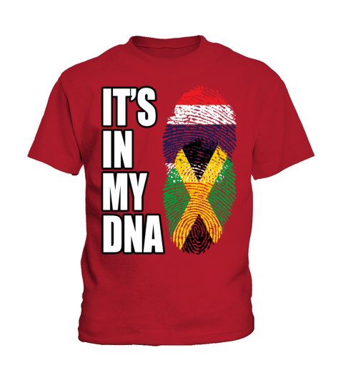 Thai And Jamaican Vintage Heritage DNA Flag Kids T-Shirt