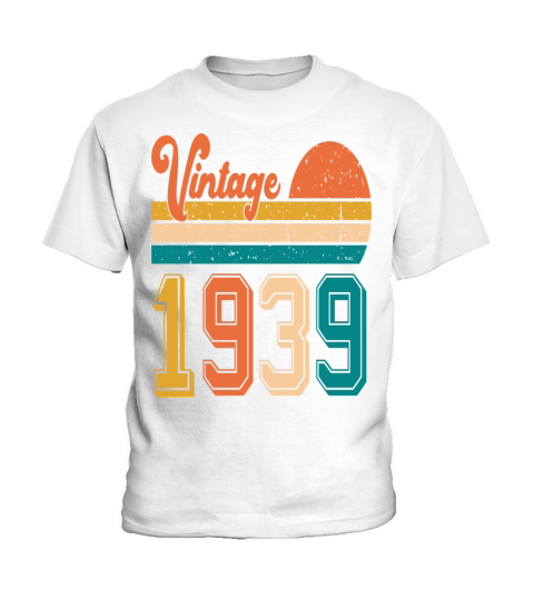 Vintage 1939 birthday gift Kids T-Shirt