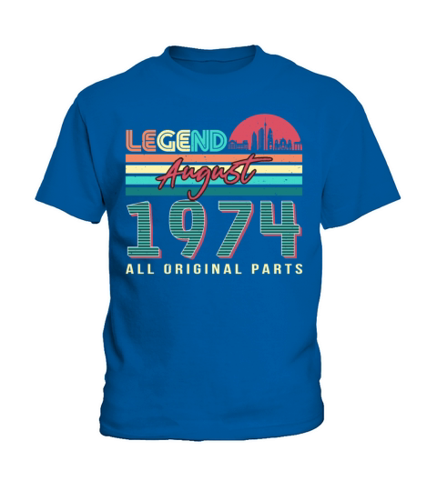Vintage 1974 August Kids T-Shirt