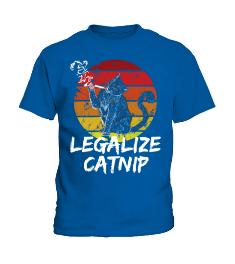 Vintage Legalize Catnip Cat Owner Kids T-Shirt