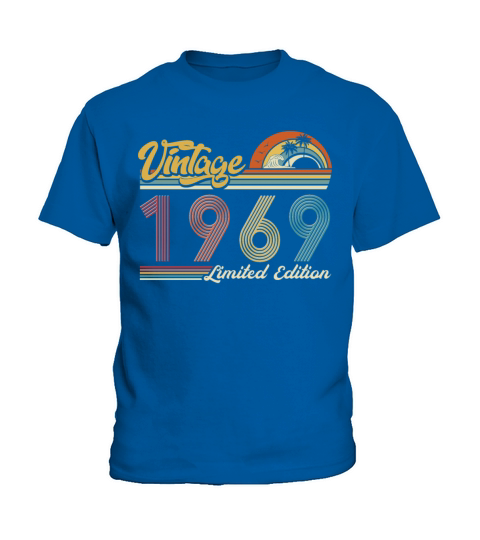 Vintage "Limited Edition" Vintage 1969 Birthday Kids T-Shirt