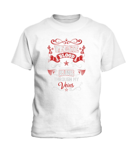 WINGATE BLOOD RUNS THROUGH MY VEINS Kids T-Shirt