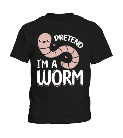 Worm Farm Cute Worm Composting Worm Lover Pretend Kids T-Shirt