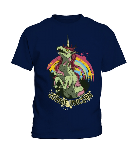 Zombie unicorn Kids T-Shirt