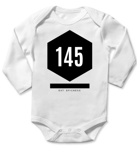 145 Modern Design Hexagon Long Sleeve Baby One-Piece