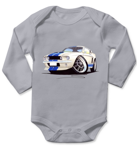 1967 Ford Mustang Shelby GT500 Eleanor Long Sleeve Baby One-Piece