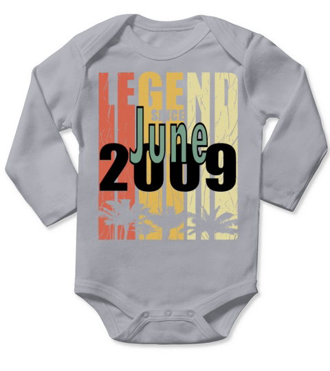 2009 vintage born in June gift Long Sleeve Baby One-Piece