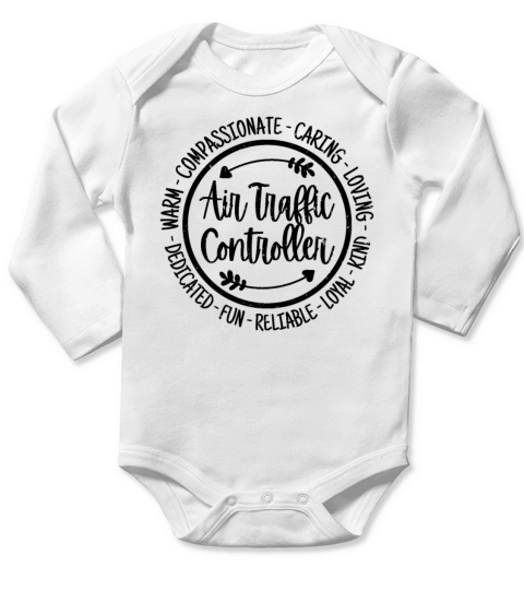 Air Traffic Controller Vintage Gift Long Sleeve Baby One-Piece