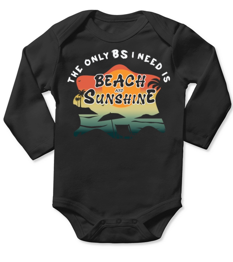 Beach And Sunshine Tropical Hello Summer 2022 Long Sleeve Baby One-Piece