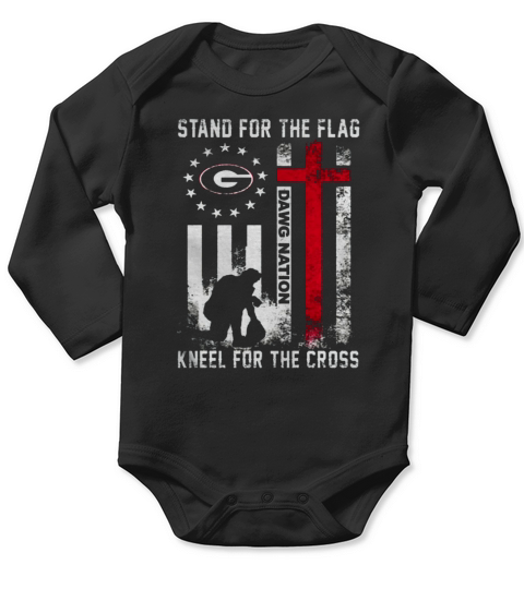 Betsy Ross flag Stand for the flag DawgNation Georgia Bulldogs Long Sleeve Baby One-Piece