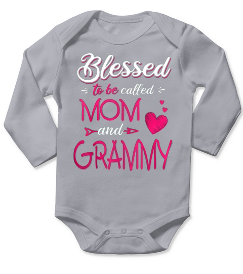 Blessed To Be Called Mom And Grammy Long Sleeve Baby One-Piece