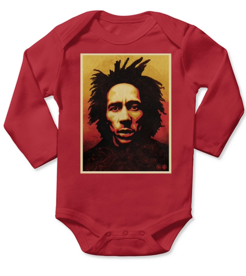 Bob Marley T-Shirt Long Sleeve Baby One-Piece
