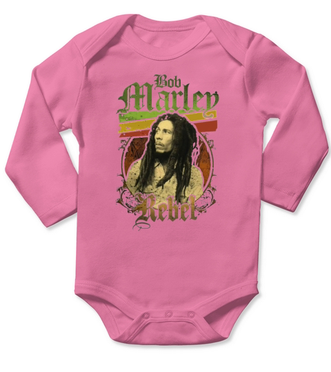 Bob Marley Long Sleeve Baby One-Piece