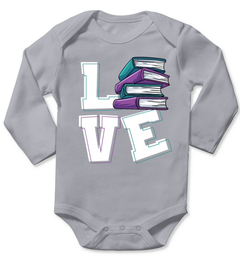 Bookworm Book Love Gift Long Sleeve Baby One-Piece